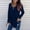 Navy(New), variant on PNTUTB Women's Fashion V Neck Strap Loose T Shirt Long Sleeve Casual Pullover Comfortable Tops