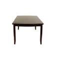 thumbnail image 5 of Espresso Rubberwood Dining Table w/ Leaf - Modern Kitchen Table, Seats 6, Rectangular, 60"+18"x42", Contemporary Design, Dining Room Furniture, 5 of 12
