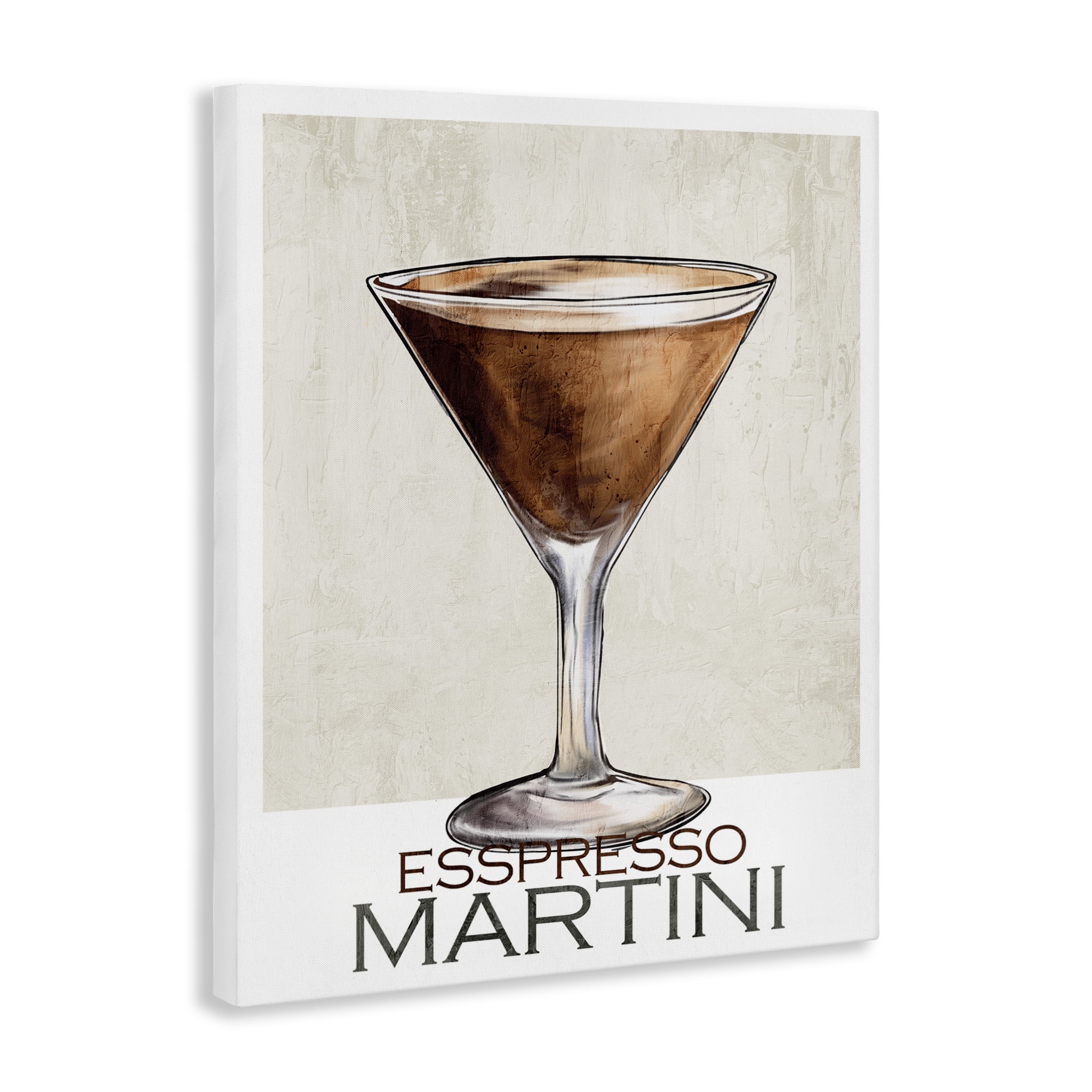 Stupell Industries Sophisticated Espresso Martini Canvas Wall Art, design by Kim Allen
