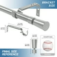 thumbnail image 3 of Urbanest 1" Nagle Curtain Rod, 48"-84", Pewter, 3 of 6