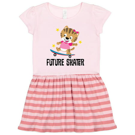 

Inktastic Skateboarding Girls Future Skater Gift Toddler Girl Dress
