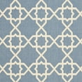 thumbnail image 3 of SAFAVIEH Courtyard Carol Geometric Indoor/Outdoor Area Rug, 5'3" x 7'7", Blue/Beige, 3 of 4