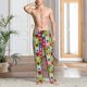 thumbnail image 2 of Fotbe Colorful Bulldog Pantalones de Pijama para Hombre, Pantalones de Dormir, Pantalones de Casa con Cintura Ajustable y Bolsillos-X-Large, 2 of 6