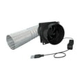 thumbnail image 4 of Extractor de pared, ventilador portátil, soplador de Camping, ventilador Extractor de cobertizos montado en la pared, ventilador de ventilación para Tubo de doble ventilador de 6M, 4 of 8