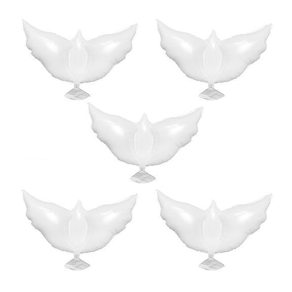 GOOHOCHY  5 Pcs Squad Happy Birthday Balloons Dove Aluminum Foil Photo Props Baby