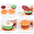 thumbnail image 6 of Wooden Pretend Hamburger Sandwich Stacking Toy, Simulation Fast Food Building Play Food Set with Order Cards, Kitchen Pretend Play House Toys, Role Play Toy for Kids Ages 3 and Up, 6 of 7