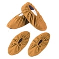 thumbnail image 1 of Uxcell Reusable Shoe Covers, (12 Inch, Light Brown) (2 Pairs), Non-Slip Shoe Protectors Covers Polyester Washable Foot Boot Covering, Suit for - Indoors/Households/Laboratory, 1 of 6
