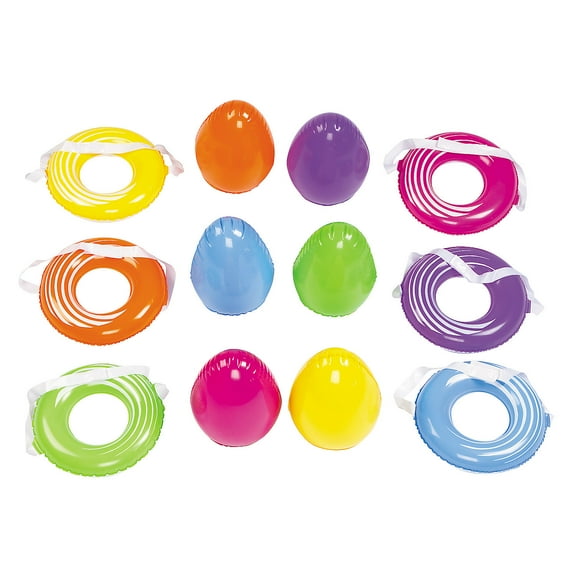 Balancing Big Egg Relay Game (12Pc) - Party Favors - 12 Pieces