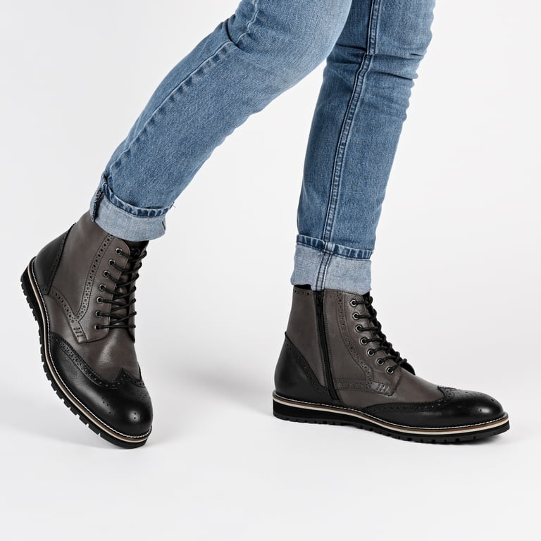 Thomas & Vine Mens Elijah Lace-up Wingtip Ankle Boot  display picture 1