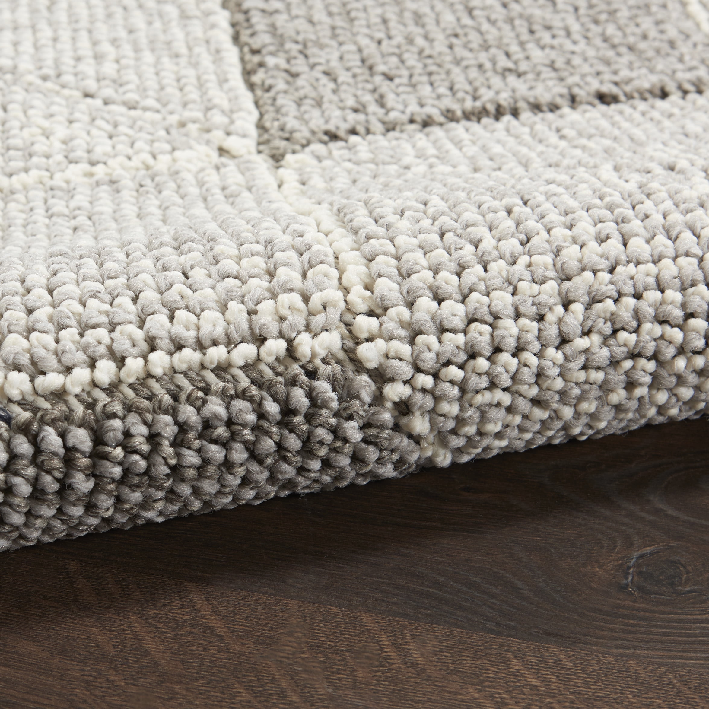 Nourison Paxton Modern & Contemporary Grey/Slate 4' x 6'2" Area Rug, (4x8)