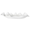 thumbnail image 4 of Uttermost Ruffled Coastal Earthenware Feathers Bowl in Matte White Glaze, 4 of 4