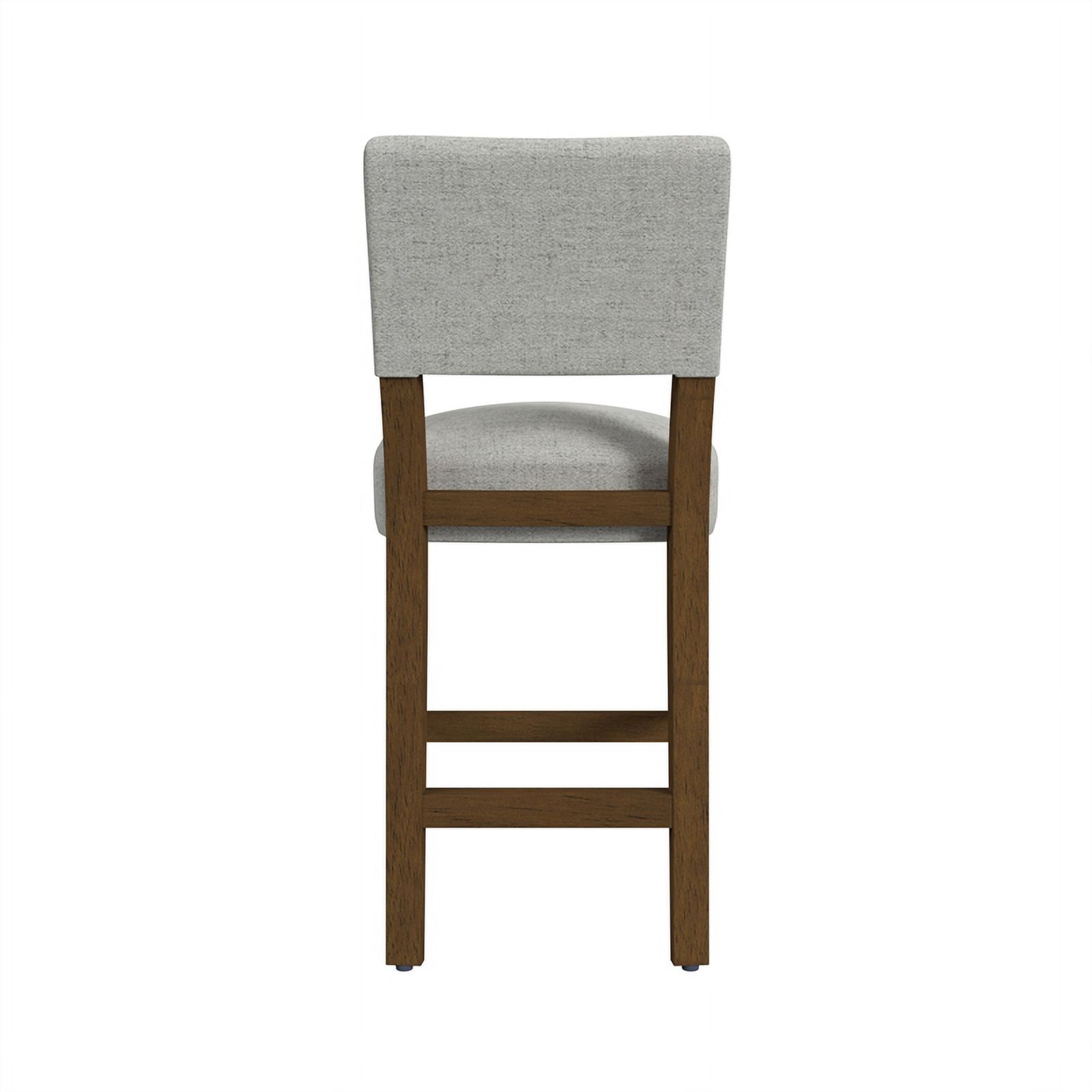 HomePop 26" Indoor Upholstered Counter Stool, Gray