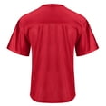 thumbnail image 3 of Toptie Mens Football Jersey Shirt, Adult Mesh Soccer Jerseys Breathable, Game Day Team Shirt-Red-2XL, 3 of 8