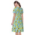 thumbnail image 2 of Bixox Robe d'Été à Manches Courtes pour Femmes Robe Ample Longueur Genou avec Poches-Avocat et Cœurs, 2 of 7