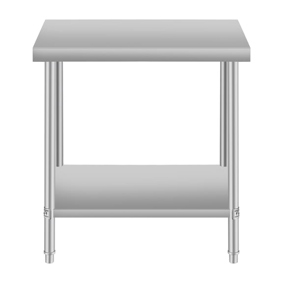 24''*18'' Work Table for Restaurant and Home Stainless Steel Kitchen Prep Table with Under Shelf