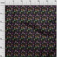 thumbnail image 3 of oneOone Rayon Black Fabric Circus Fabric For Sewing Printed Craft Fabric By The Yard 56 Inch Wide-aD, 3 of 5