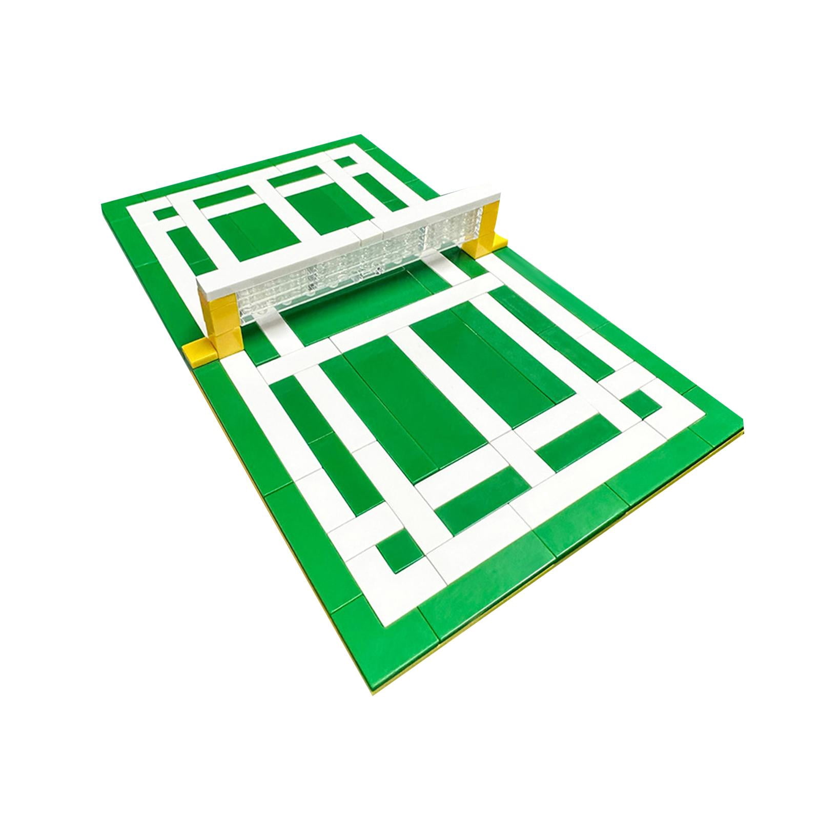 Tongina Badminton Court Model Material Package Badminton Accessories Set Desktop Craft Badminton Court with Net Miniature for Bedroom