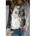 thumbnail image 4 of Sudadera con capucha de gato encantadora, sudaderas con cuello redondo a la moda para mujer, sudaderas para mujer, jerséis kawaii, abrigo Y2k, ropa kawaii, ropa con capucha de primavera, 4 of 5