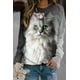 thumbnail image 3 of Sudadera con capucha de gato encantadora, sudaderas con cuello redondo a la moda para mujer, sudaderas para mujer, jerséis kawaii, abrigo Y2k, ropa kawaii, ropa con capucha de primavera, 3 of 4