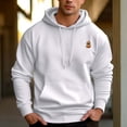 thumbnail image 2 of Men's 330g 100% Cotton Pattern Terry Dropped Shoulder Hoodie-Pumpkin Puppy Pattern, 2 of 15