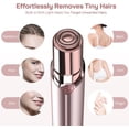 thumbnail image 2 of SEIHAI Rechargeable Women's Hair Remover for Face & Upper Lip & Chin, Painless/ Slim Shape for Portability with 4x Replacement Heads(Pink), 2 of 7