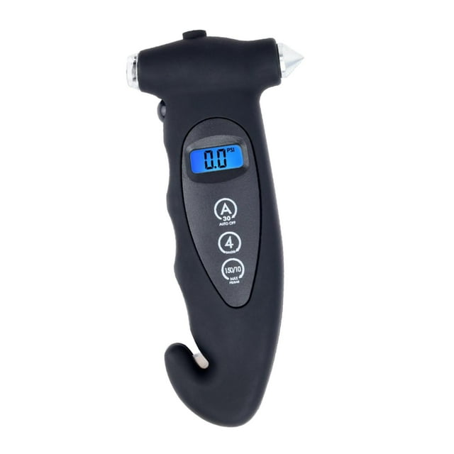 Medidor de presión Digital de neumáticos Zulema LCD Negro