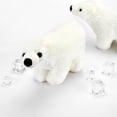 thumbnail image 2 of BuleStore  Christmas Cuddle Plush Polar Bear Stuffed Animal Toys Kawaii Floppy Collection, 2 of 6