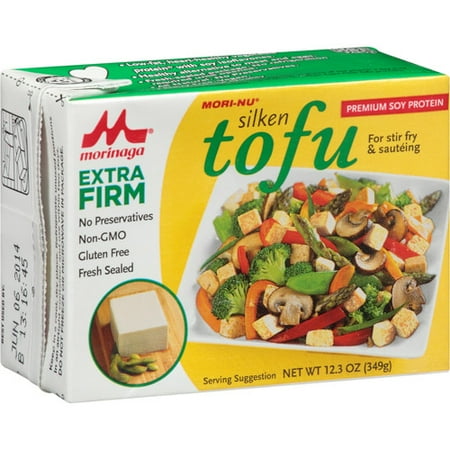 Mori Nu Extra Firm Silken Tofu 123 Oz Pack Of 12