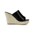 thumbnail image 3 of BLISSFUL STEP Women's Slip-On Platform Wedge Heel Wedge Sandals, 3 of 7