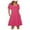 Hot Pink, variant on Gspmoly Summer Dresses for Women, Women Casual Summer Solid Color Short Sleeve Dress with Pocket Beach Dresses Wedding Dresses for Women Savings