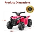 thumbnail image 7 of Best Choice Products 6V Kids Ride-On 4-Wheeler Quad ATV Car w/ 1.8mph Max Speed, Treaded Tires - Hot Pink, 7 of 7