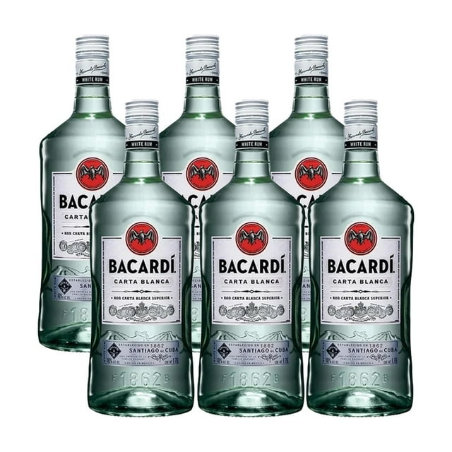 Pack de 6 Ron Bacardí Carta Blanca 1.75 L Bacardí