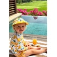 thumbnail image 2 of Younger Tree Toddler Girl Swimsuit Baby Long Sleeve Rash Guard Set with Sun Hat UPF Sun Proction Bathing Suit Swimwear for 3-4T, 2 of 8