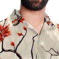 thumbnail image 5 of Tree Men's Short Sleeve Shirts with Spread Collar Tops, Casual Printed Poplin Shirt, Button Down Short Summer Beach Shirts - Unisex, 5 of 6