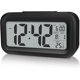 thumbnail image 1 of Reloj despertador digital con temperatura interior, funciona con pilas, función de repetición, pantalla de 12/24 h, ideal para dormitorios, niños, viajes, baño, escritorios, etc., 1 of 5