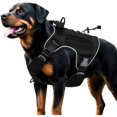 thumbnail image 1 of wonima02 Heavy-Duty Tactical Dog Harness for Large Dogs, No Pull Adjustable Reflective Pet Vest with Molle System, K9 Military-Grade Control for Service Training, Outdoor & 10+ Breeds, Black, X-Large, 1 of 1