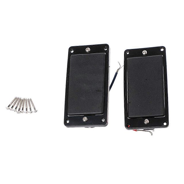 Pastilla de guitarra Humbucker con puente de mástil y marco para LP negro de 6 cuerdas