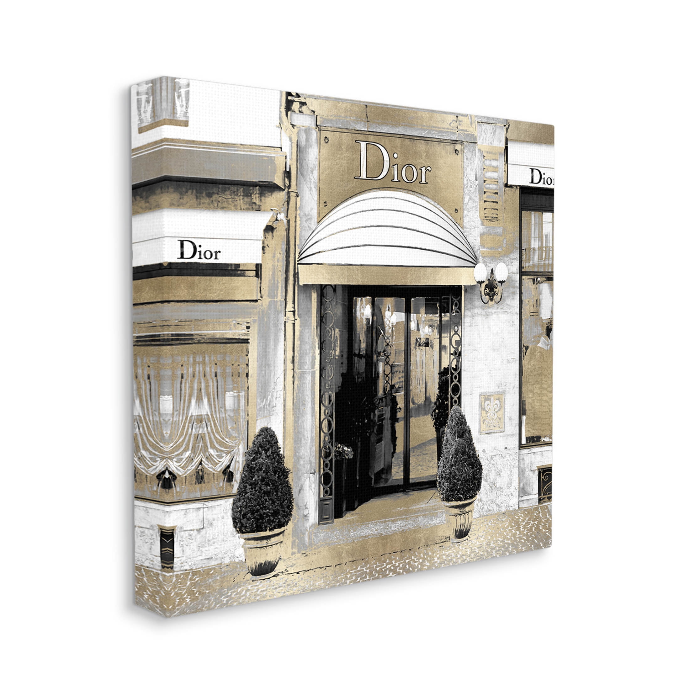 Chic Fashion Glam Storefront Beauty & Fashion Graphic Art Gallery Wrapped Canvas Print Wall Art