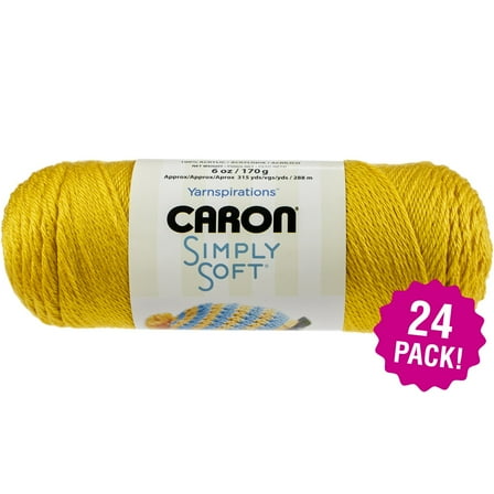 Caron Simply Soft Solids Yarn 24/Pk-Gold