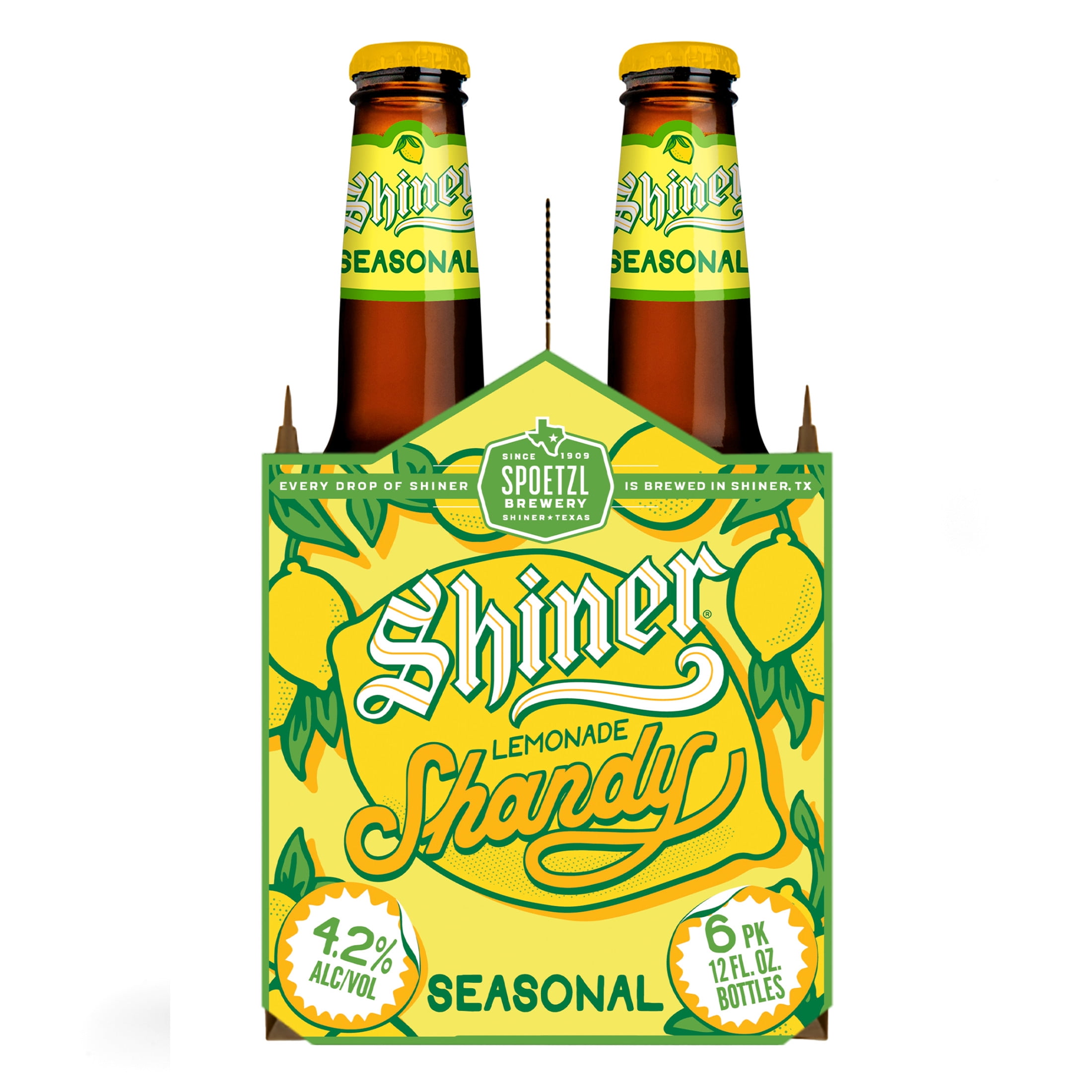 DNS - shandy Shiner Lemonade Shandy Craft Beer, 6 pack, 12 fl oz Bottle