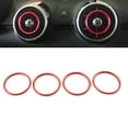 thumbnail image 2 of NS for Audi A1 S1 8X Center Console Air Condition Vent Outlet Ring Cover Trim Red, 2 of 4
