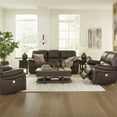 thumbnail image 4 of Signature Design by Ashley Leesworth Dark Brown Power Reclining Sofa, 4 of 7