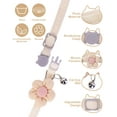 thumbnail image 2 of Breakaway Cat Collar with Flowers,Cute Cat Collar with Bells,Cat Collars for Girl Cats/Boy Cats,Freely Adjustable Size of the Kitten Collar, 2 of 7