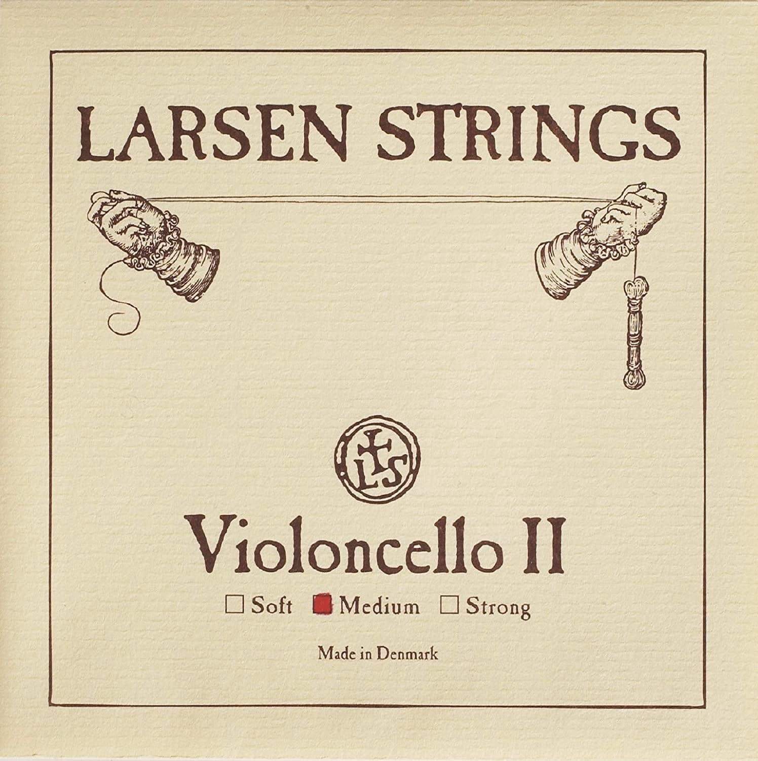 Larsen Strings Original Cello String Set 4/4 Size, Medium
