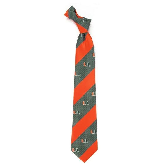 Men's Miami Hurricanes Geo Stripe Tie