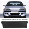 thumbnail image 4 of Number Plate Frame, Easy Installation 51117030592 Front Bumper License Plate Holder  for 3 Series E46 Sedan, 4 of 8