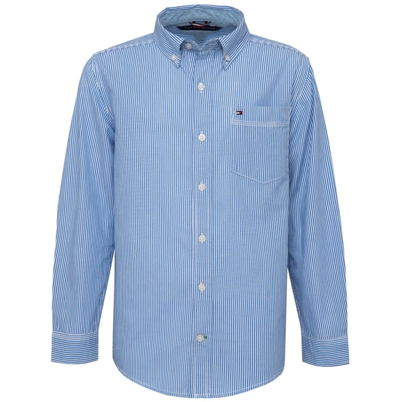 Camisa Tommy Hilfiger Tommy Stripe 2T para niños pequeños - Azul