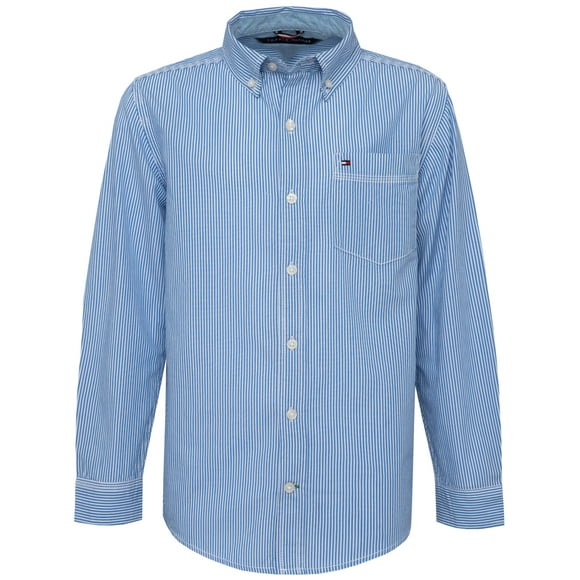 Camisa Tommy Hilfiger Tommy Stripe 2T para niños pequeños - Azul