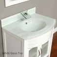 thumbnail image 5 of Elite 30" Single Modern Bathroom Vanity in White with White Glass Top without Mirror, 5 of 5
