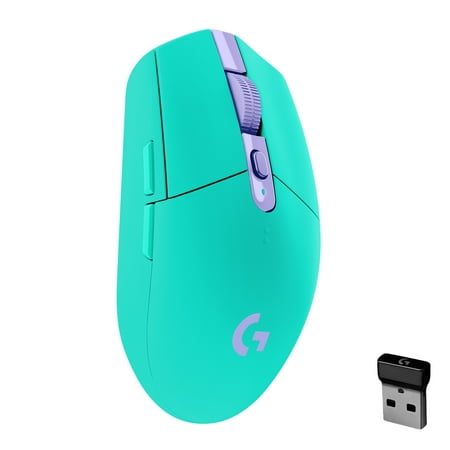 Logitech G305 LIGHTSPEED Wireless Gaming Mouse, HERO Sensor, 12,000 DPI, Lightweight, 6 Programmable Buttons, 250h Battery, On-Board Memory, Compatible with PC, Mac, Mint